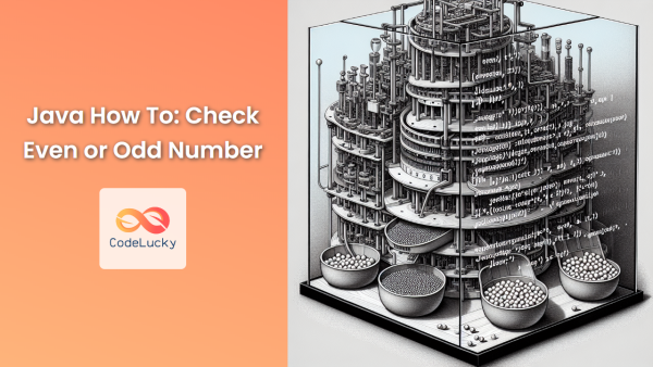 Java How To Check Even Or Odd Number Codelucky