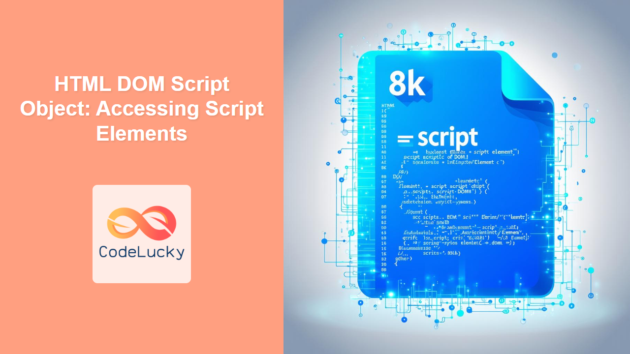 HTML DOM Script Object: Accessing Script Elements - CodeLucky
