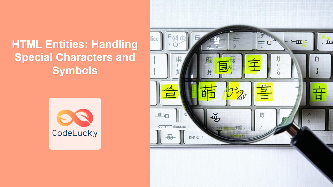 HTML Entities: Handling Special Characters and Symbols - CodeLucky