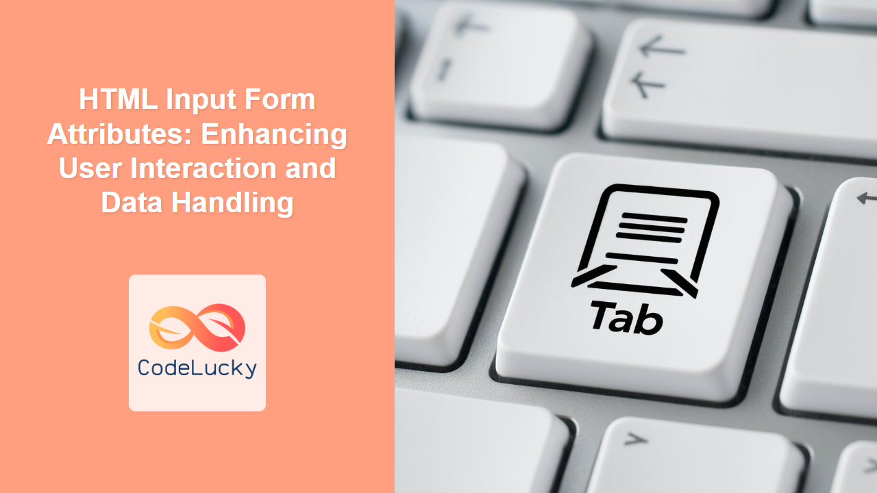 HTML Input Form Attributes: Enhancing User Interaction and Data ...