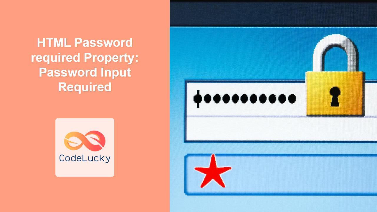 HTML Password required Property: Password Input Required - CodeLucky