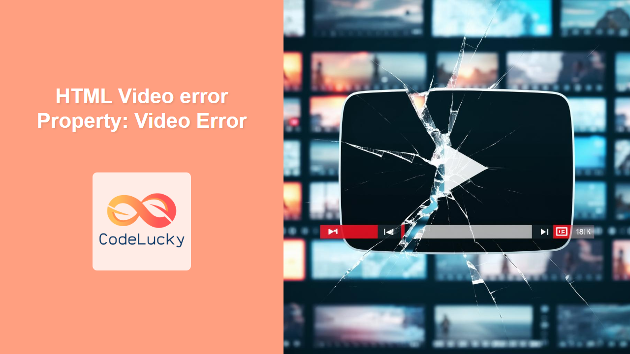 HTML Video error Property: Video Error - CodeLucky