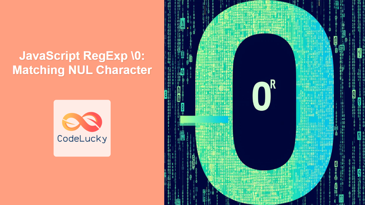 JavaScript RegExp \0: Matching NUL Character - CodeLucky
