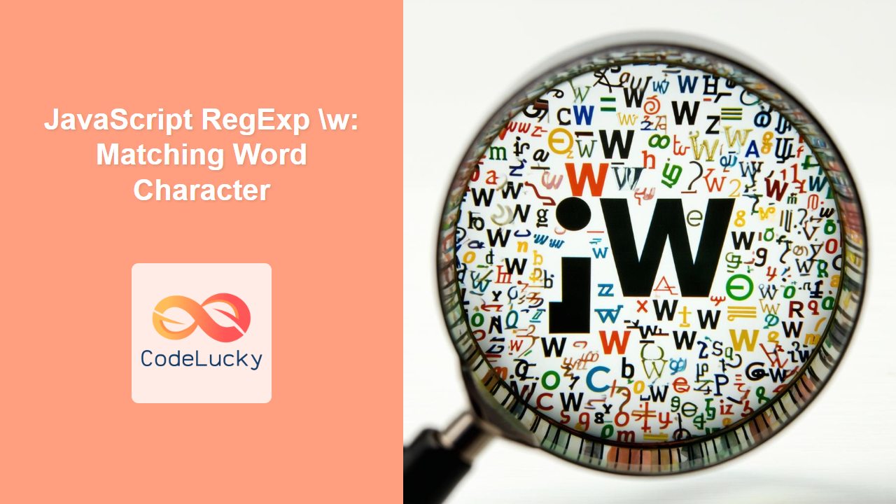 JavaScript RegExp \w: Matching Word Character - CodeLucky