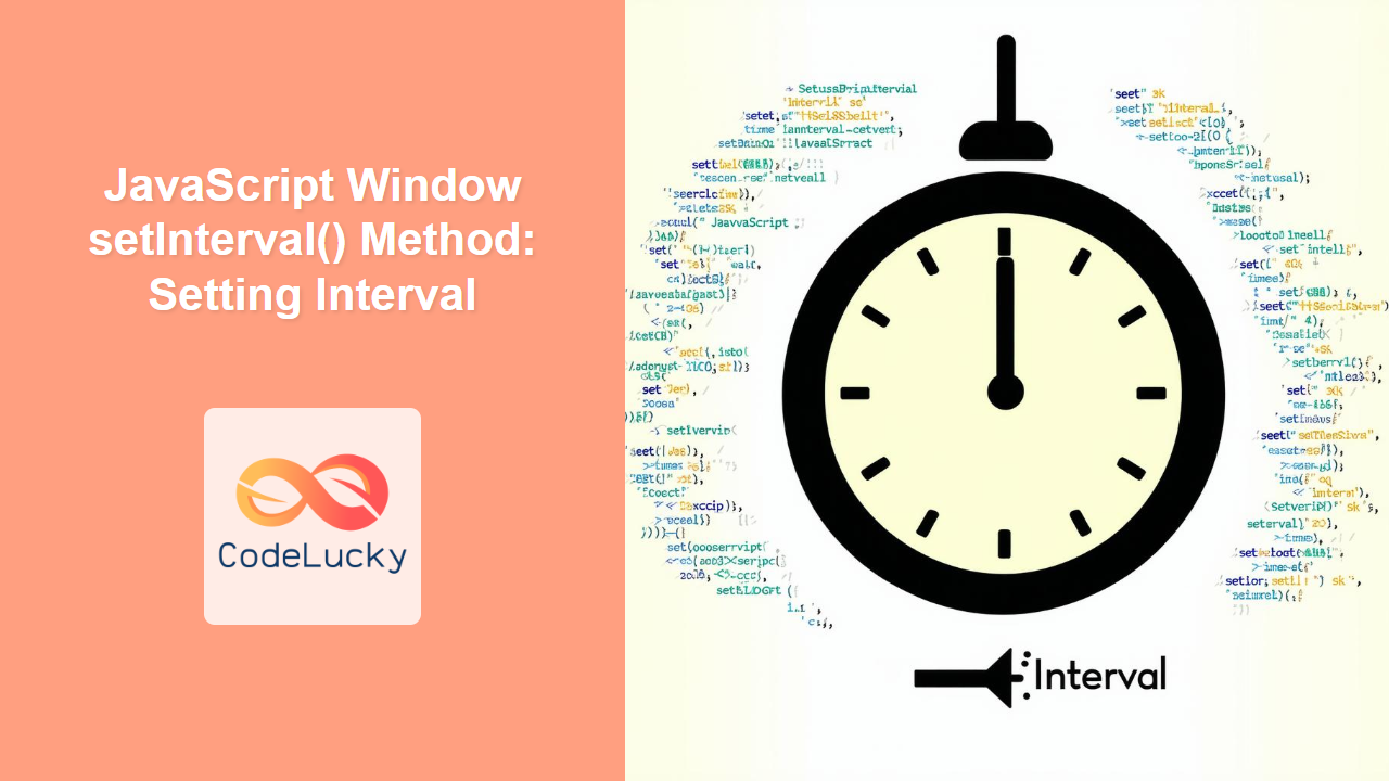 JavaScript Window setInterval() Method: Setting Interval - CodeLucky