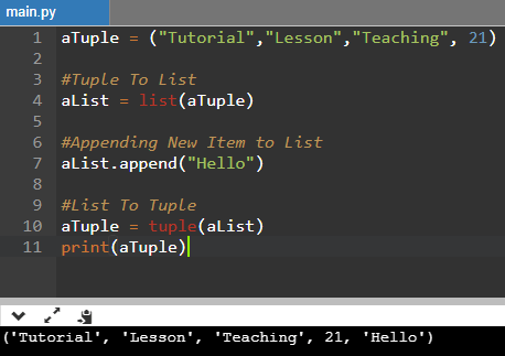 Python Tuple Add Items Example