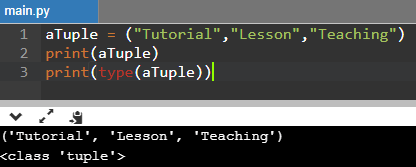 Python Tuple Example