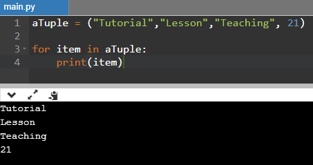 Python Tuple Iteration Example