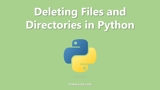 Python - Deleting Files and Directories
