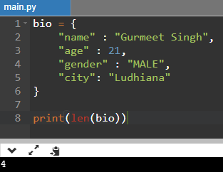 Find Dictionary Length Python Example