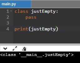 Python Create A Empty Class Using Pass Statement Example