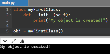 Python Class Init () Function Example