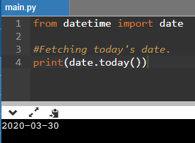 Python Datetime Module Date Class Example