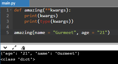 Python **kwargs Syntax
