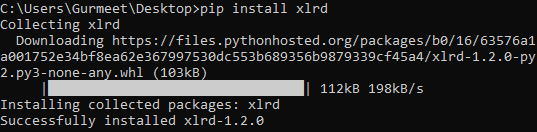 Python Xlrd Module Installation