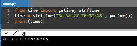 Python Get Current Time