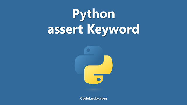 Python assert Keyword