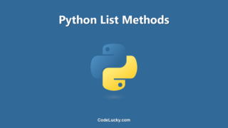 Python List Methods - Tutorial with Examples