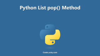 Python List pop() Method
