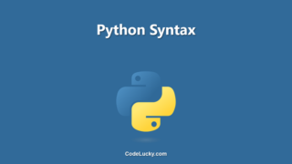 Python Syntax - Tutorial with Examples