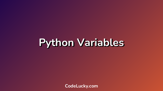 Python Variables