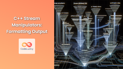 C++ Stream Manipulators: Formatting Output - CodeLucky