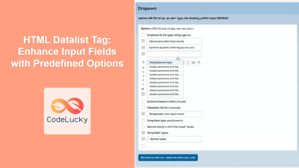 HTML Option Group: The Tag - CodeLucky