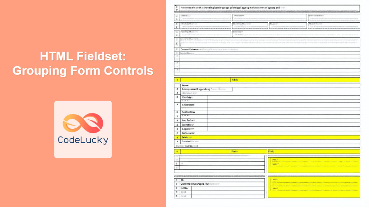 HTML Fieldset: Grouping Form Controls - CodeLucky