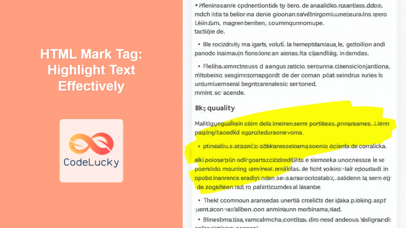 HTML Mark Tag: Highlight Text Effectively - CodeLucky