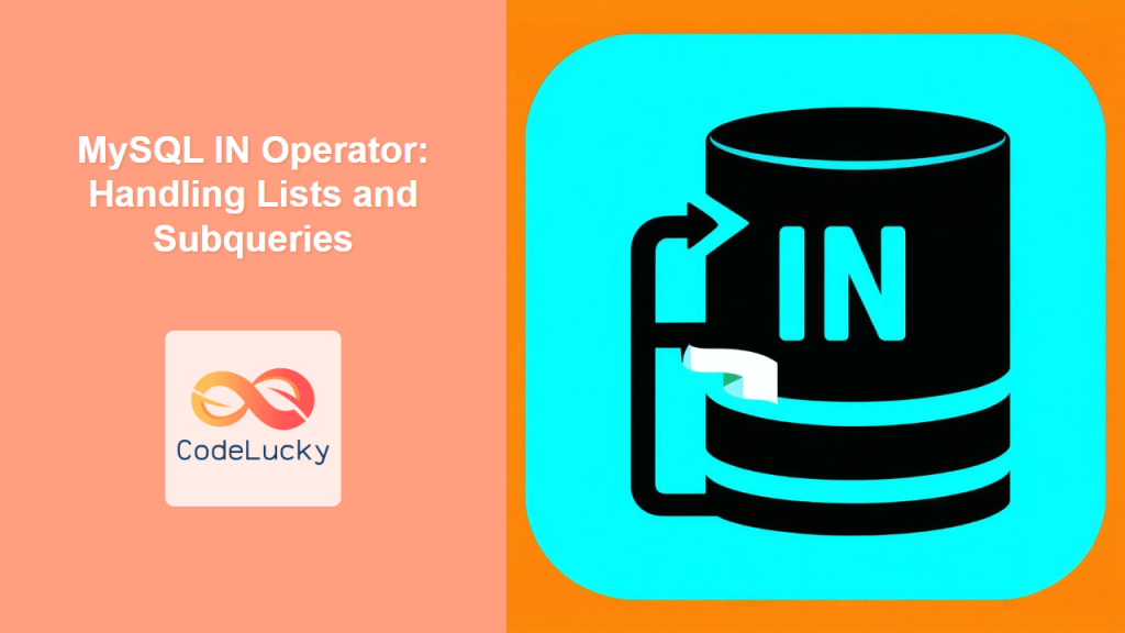 MySQL Operators: A Comprehensive Guide - CodeLucky