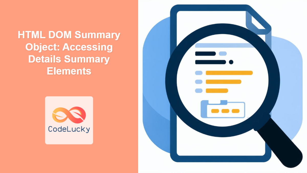HTML Summary Tag: Create Interactive Content Details - CodeLucky
