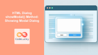 Showmodaldialog App Script HTML Dialog showModal() Method: Showing Modal Dialog - CodeLucky