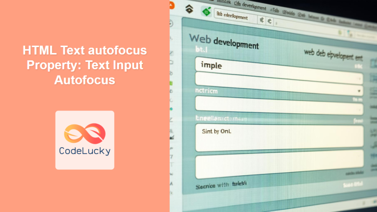 HTML Text autocomplete Property: Text Input Autocomplete - CodeLucky