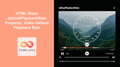 HTML Video controls Property: Display Video Controls - CodeLucky