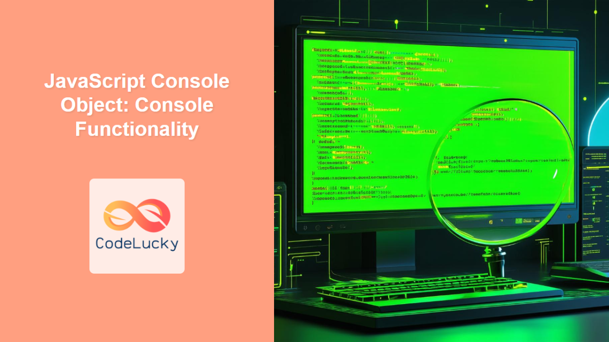 JavaScript Console Object Console Functionality CodeLucky