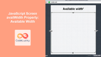 JavaScript screen.width Property: Screen Width - CodeLucky
