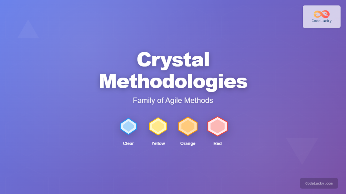 Crystal Methodologies: Complete Guide to the Family of Agile Methods ...