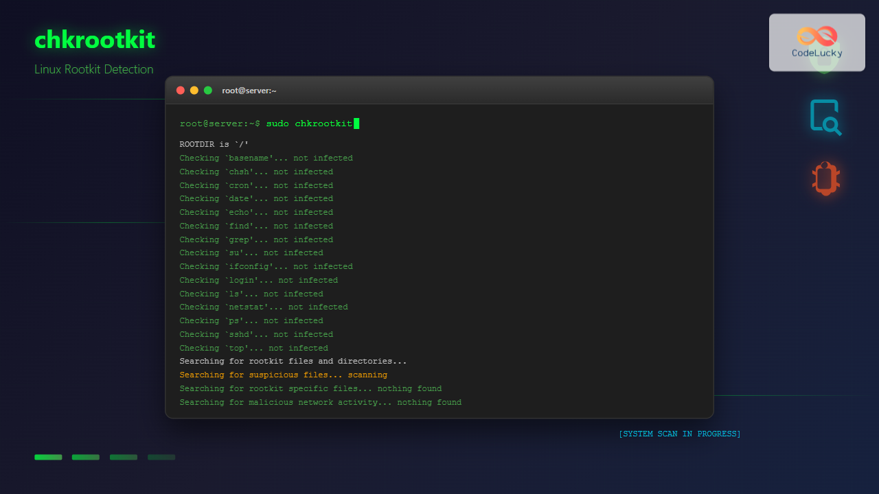 chkrootkit-command-linux