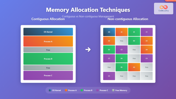 Memory Allocation Techniques: Contiguous vs Non-contiguous Management ...