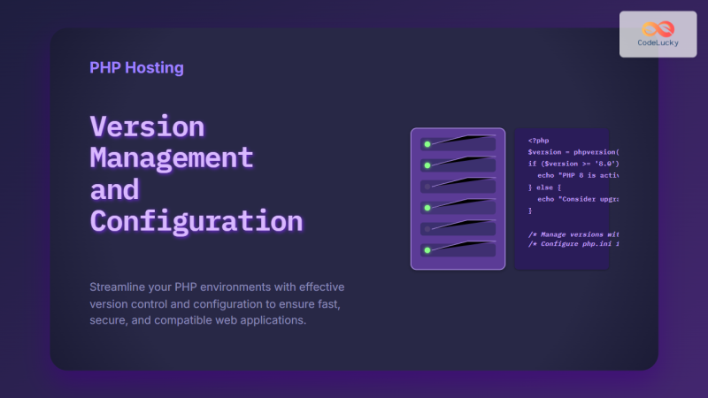 PHP Hosting: Version Management and Configuration for Optimal ...
