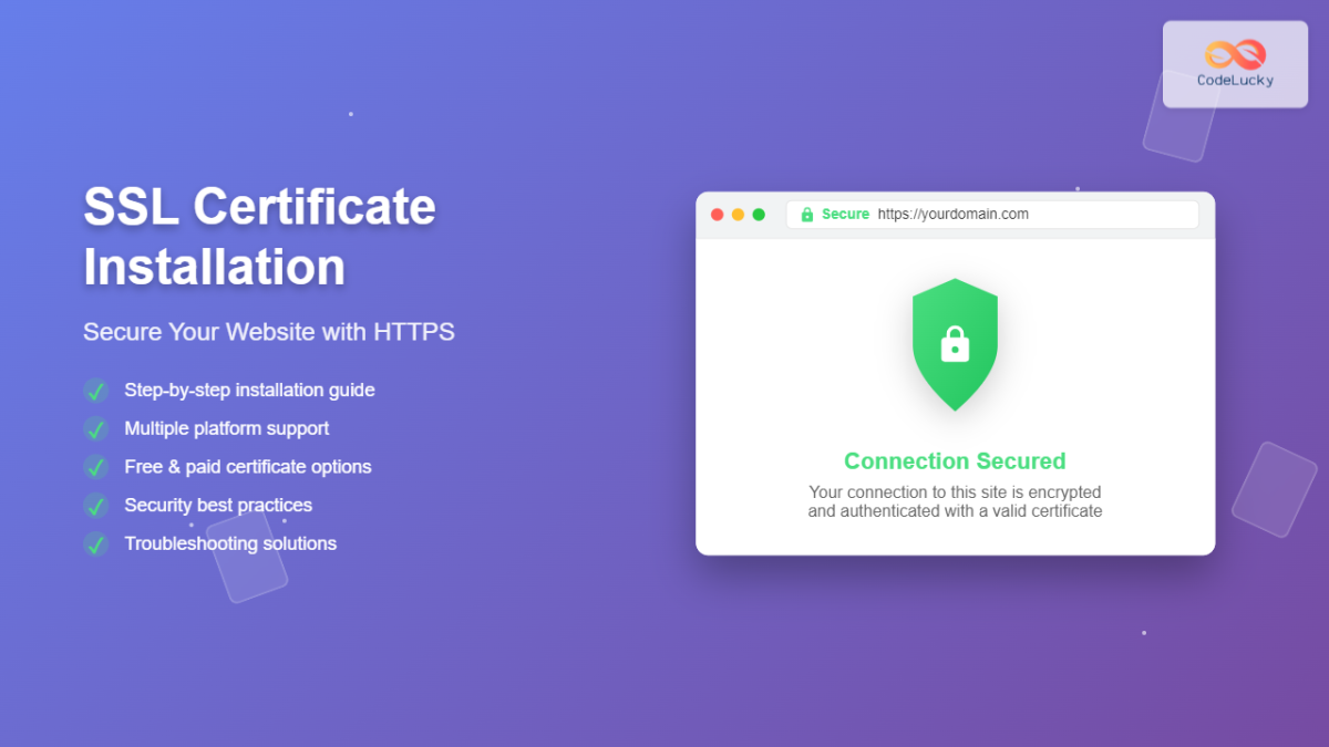 SSL Certificate Installation: Complete Guide to Secure Your Website ...