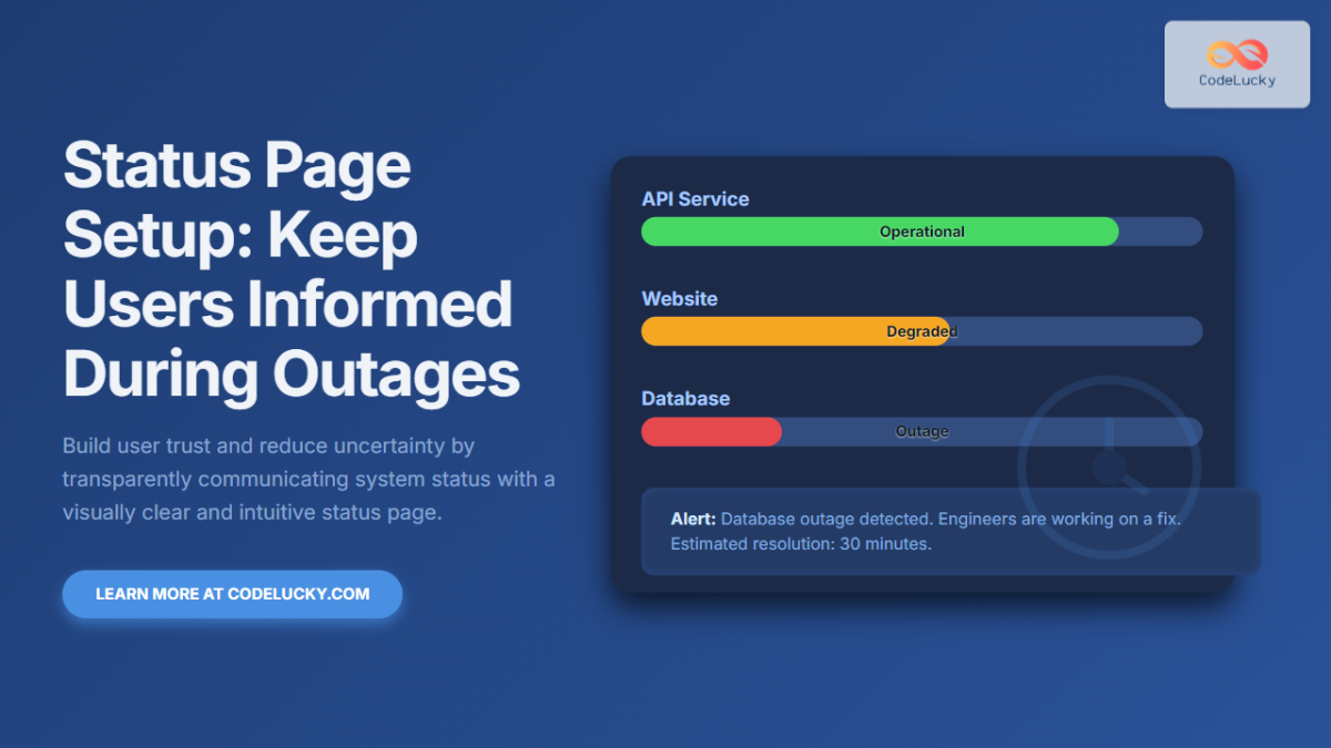 Status Page Setup: Keep Users Informed During Outages for Better User ...