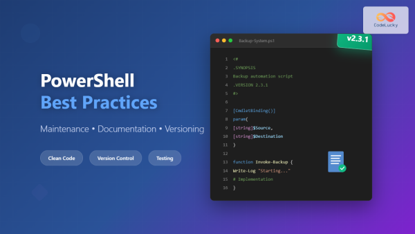 Best Practices for PowerShell Script Maintenance, Documentation and ...