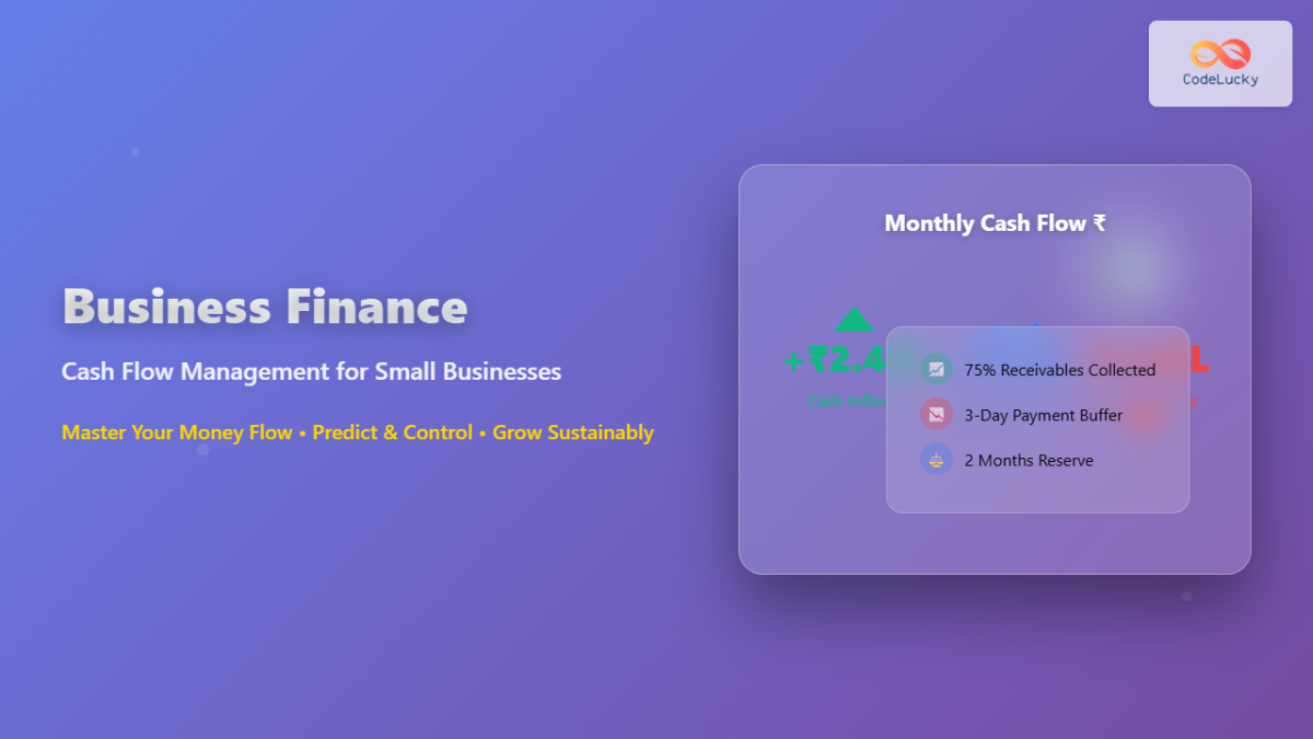 Business Finance: Cash Flow Management for Small Businesses – Practical ...