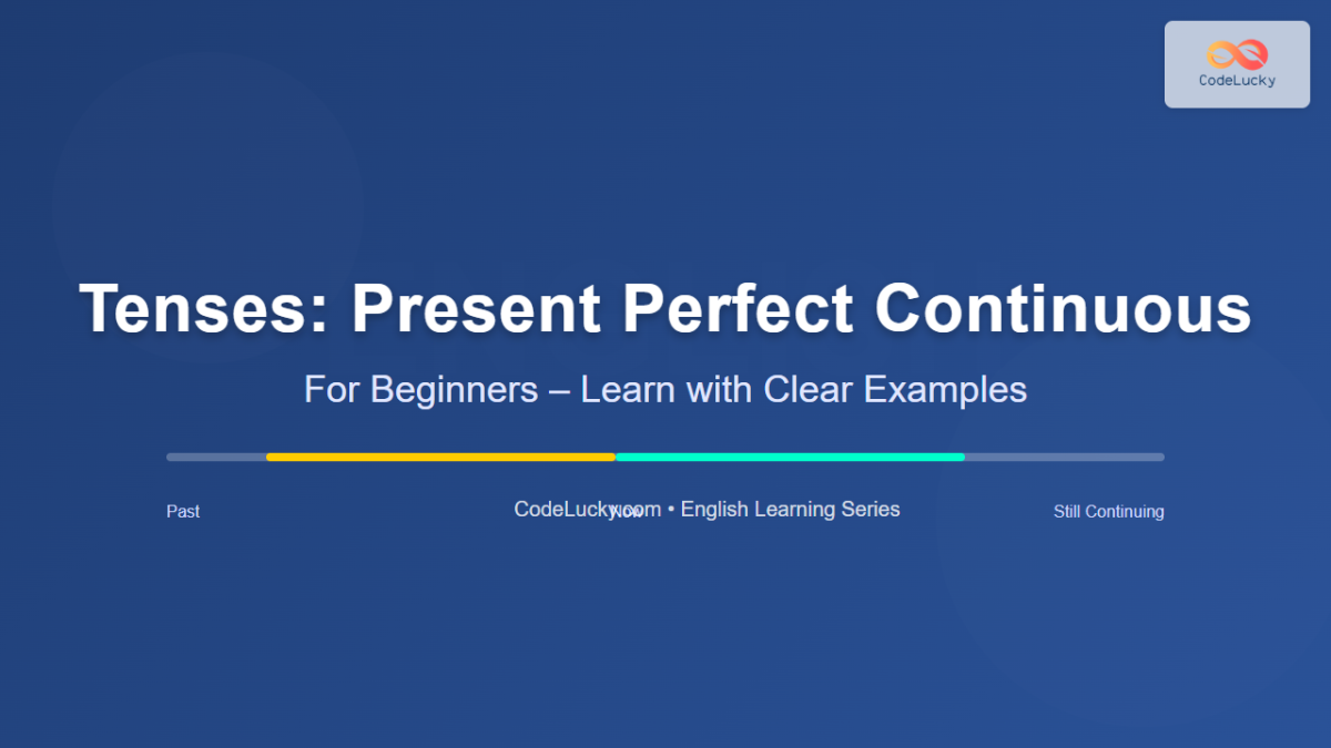 Tenses: Present Perfect Continuous for Beginners – Learn with Simple ...